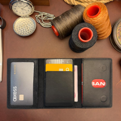 BİDERİ CAESAR HAKİKİ DERİ MAGSAFE KARTLIK ANTRASİT