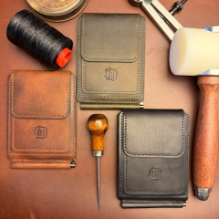 BİDERİ APOLLON HAKİKİ DERİ MANDALLI KARTLIK HAKİ