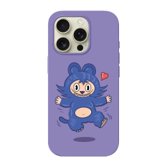 BİKAPAK Canavar Desenli Kapak iPhone 11 Pro - Lila
