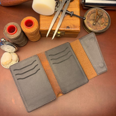 BİDERİ PRIENE HAKİKİ DERİ RENKLİ CÜZDAN TABA