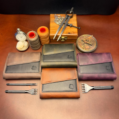 BİDERİ PRIENE HAKİKİ DERİ RENKLİ CÜZDAN TABA