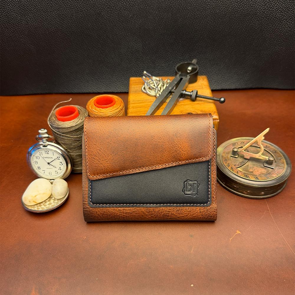 BİDERİ PRIENE HAKİKİ DERİ RENKLİ CÜZDAN TABA