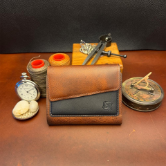 BİDERİ PRIENE HAKİKİ DERİ RENKLİ CÜZDAN TABA