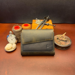 BİDERİ PRIENE HAKİKİ DERİ RENKLİ CÜZDAN HAKİ