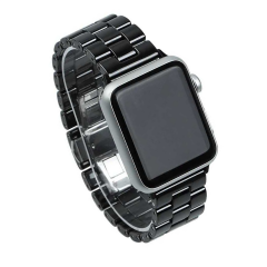 E2M APPLE WATCH 42-44-45-46-49MM KRD-08 SERAMIK SIYAH KORDON
