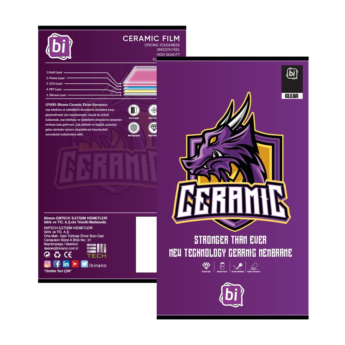 BİNANO CERAMIC SAMSUNG A72  EKRAN KORUYUCU