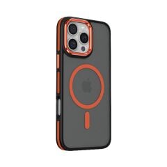 BİKAPAK MAGSTYLE IPHONE 16 PRO MAX TURUNCU KAPAK