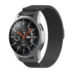 E2M Huawei Watch 20mm KRD-01 Metal Hasır Siyah Kordon