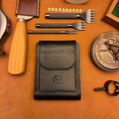 BİDERİ MILETOS HAKİKİ DERİ MANDALLI CÜZDAN ANTRASİT