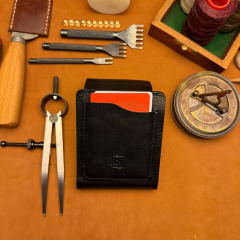 BİDERİ MILETOS HAKİKİ DERİ MANDALLI CÜZDAN ANTRASİT