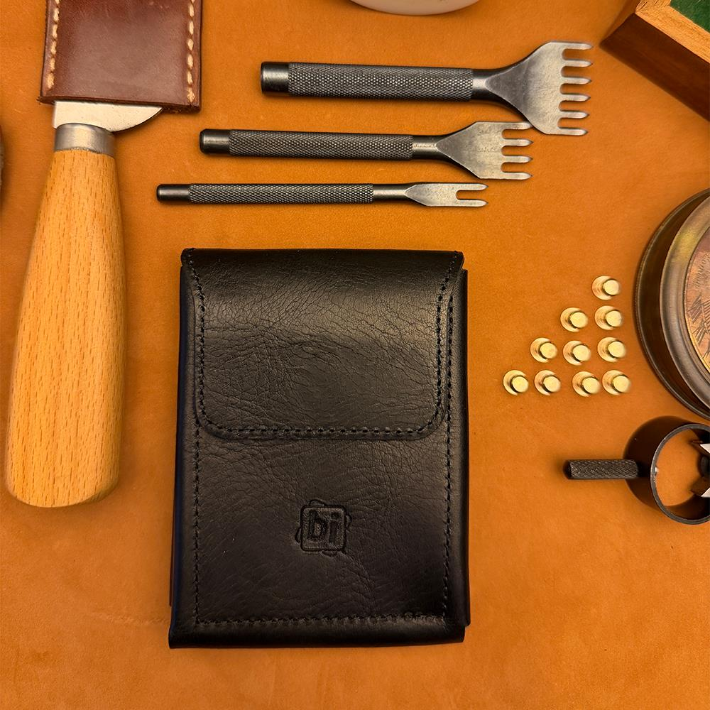 BİDERİ TEOS HAKİKİ DERİ MIKNATISLI CÜZDAN ANTRASİT