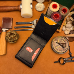 BİDERİ TEOS HAKİKİ DERİ MIKNATISLI CÜZDAN ANTRASİT