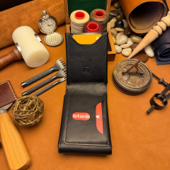 BİDERİ TEOS HAKİKİ DERİ MIKNATISLI CÜZDAN ANTRASİT