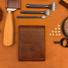 BİDERİ TEOS HAKİKİ DERİ MIKNATISLI CÜZDAN KAHVERENGİ