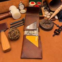 BİDERİ TEOS HAKİKİ DERİ MIKNATISLI CÜZDAN KAHVERENGİ