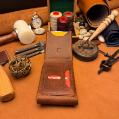 BİDERİ TEOS HAKİKİ DERİ MIKNATISLI CÜZDAN KAHVERENGİ