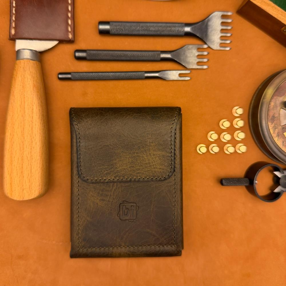 BİDERİ TEOS HAKİKİ DERİ MIKNATISLI CÜZDAN HAKİ