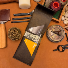 BİDERİ TEOS HAKİKİ DERİ MIKNATISLI CÜZDAN HAKİ