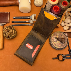 BİDERİ TEOS HAKİKİ DERİ MIKNATISLI CÜZDAN HAKİ