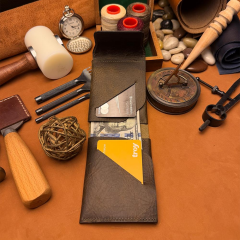 BİDERİ TEOS HAKİKİ DERİ MIKNATISLI CÜZDAN HAKİ