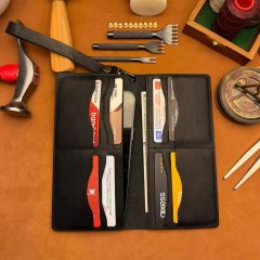 BİDERİ TRIPOLIS HAKİKİ DERİ MIKNATISLI FONKSİYONEL CÜZDAN ANTRASİT