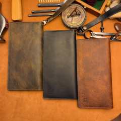 BİDERİ TRIPOLIS HAKİKİ DERİ MIKNATISLI FONKSİYONEL CÜZDAN HAKİ