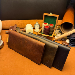 BİDERİ TRIPOLIS HAKİKİ DERİ MIKNATISLI FONKSİYONEL CÜZDAN HAKİ